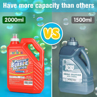 Bubble Solution Refill - 70 OZ Non-Toxic Pre-Mix Refill for Bubble Machine – Fun for Kids & Family - Red-70 Ounce - image 3