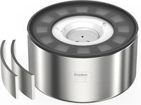 1Gallon No Spill Water Bowl for Dogs, Double-Wall Stainless Steel with Splash-Proof Paws Lid and Floating Disk, Non-Slip Base, Easy to Clean Slow Water Feeder for Large Medium Dogs