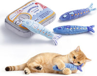 Nocciola Sardines Catnip Toys for Indoor Cats - Blue