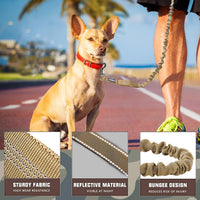 AUROTH Bungee Dog Leash for Large Dogs - Army Yellow / MAX: 4.5 FT - image 2