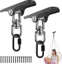 2Pack Heavy Duty Swing Hanger 180° Ceiling Swing Mount 2000 LBS - 360° Swivel Dual U-ring Swing Hanger ( 2 Pack )