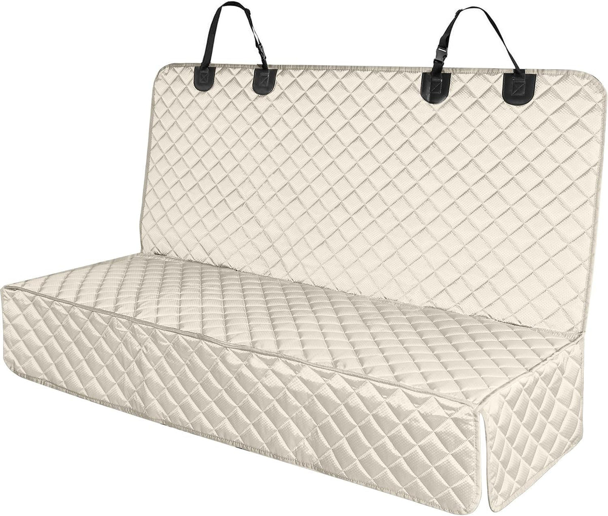 Waterproof Scratchproof Pet Bench Seat Covers for Cars, SUVs – Essentials for Dogs - beige / Medium-52"W
