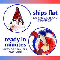 Mexican Piñata, Christmas Pinata - Red, White & Blue 32" - image 4