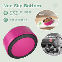 Dog Bowl, Stainless Stee Dog Water Bowl and Food Bowl - 40oz / Pitaya Pink - image 4