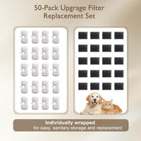 SORON 20 Packs Filter Replacement Compatible with PETLIBRO Cat Water - 50 Pack - image 4