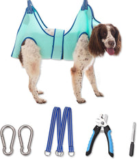 Kkiimatt Dog Grooming Hammock - X-Large 50 LB Max/Turquoise