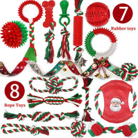 20 Pack Luxury Puppy Teething Chew Toys for Small Dogs and Puppies – Essentials for Dogs - Red - image 2