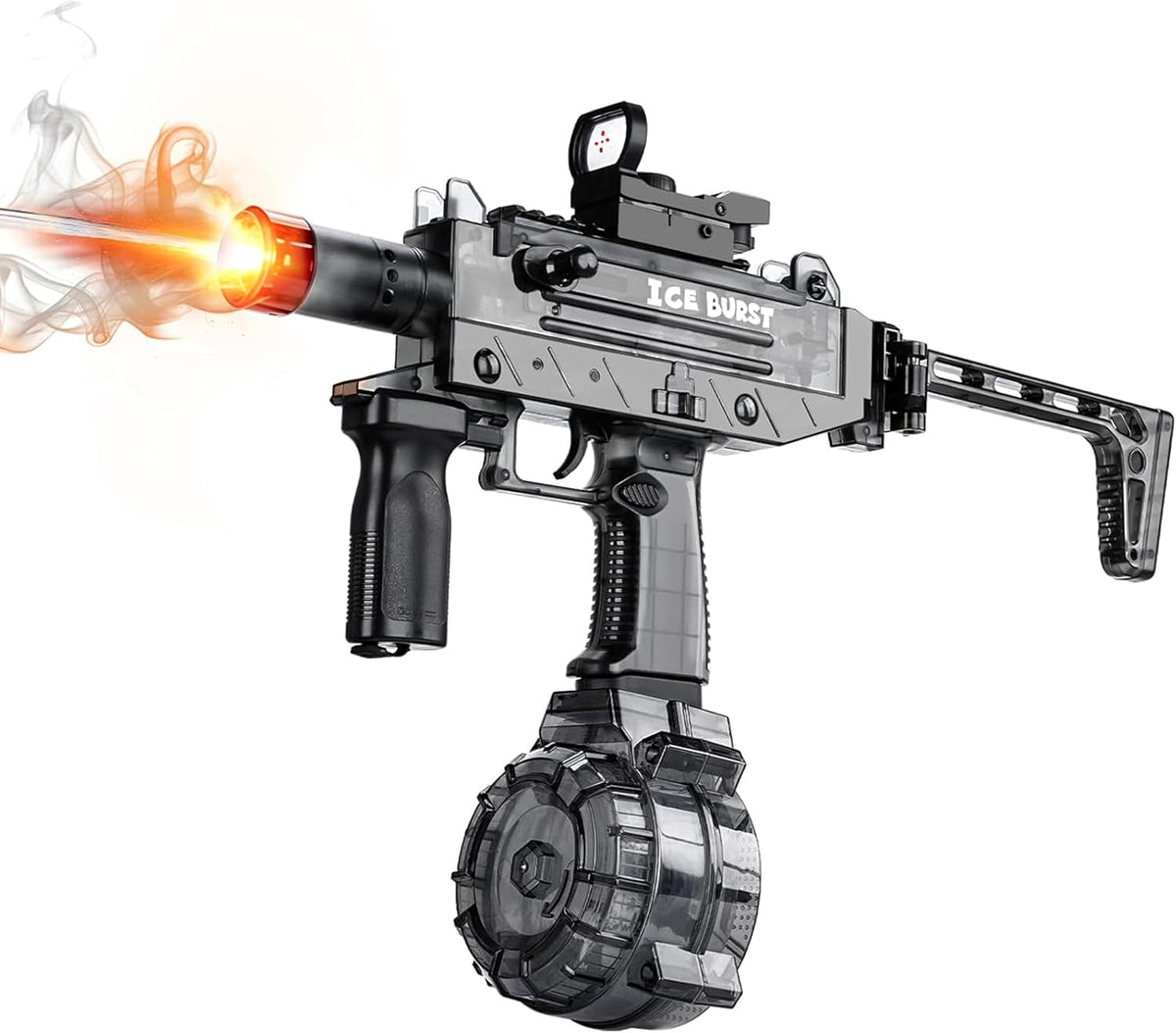 BESIBY electric water gun with transforming body, flashing lights and 400ML tank