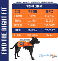 Blaze Orange Dog Vest. Reflective High Visibility in Hunting & Wooded - Orange / Large - image 2
