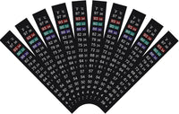 Aquarium Thermometer Strips, Fish Tank Thermometer Sticker 4 PCS – Essentials for Fish - 10 Pack