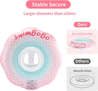Inflatable Baby Swimming Float with Safety Seat Fun Swimming Pool - Pink Mermaid - image 2
