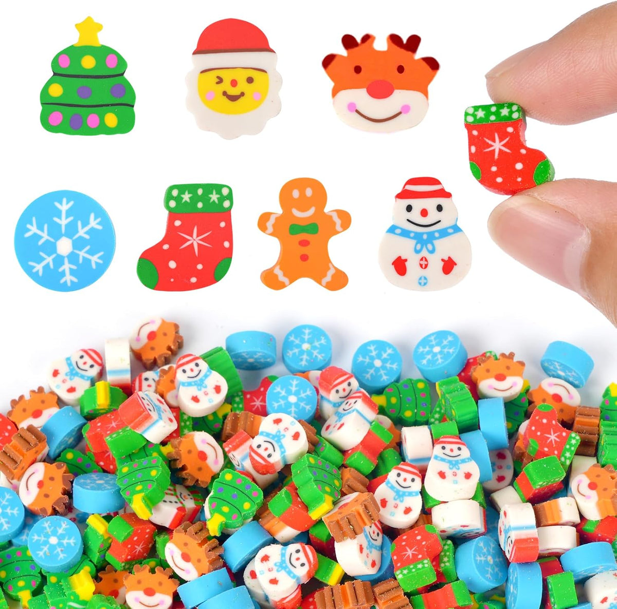 Wolpark mini erasers for kids shaped like cakes, donuts, ice cream, fruit and hearts - view 5