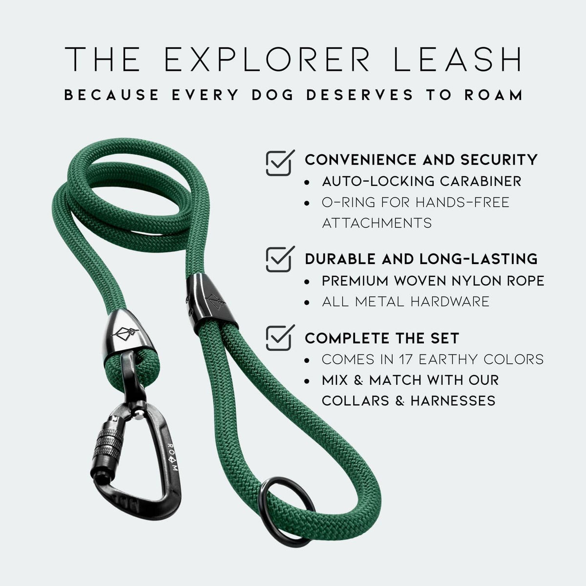 MADE TO ROAM Premium Explorer Leash - Montana Moonrise / 6 Feet - image 2