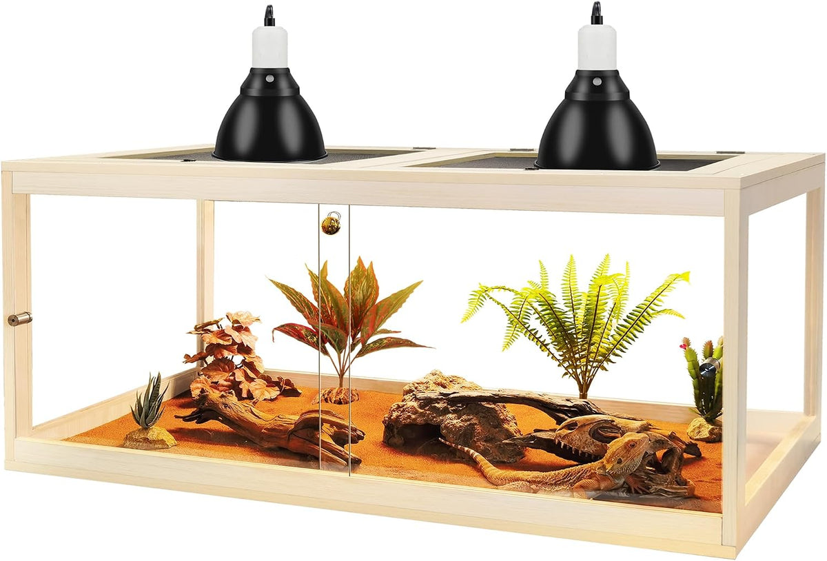 PROLEE Retile Tank, Bearded Dragon Tank - Oak / 81 Gallons