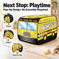 Cecailin fire truck pop up play tent for kids with roll-up door in red - view 10