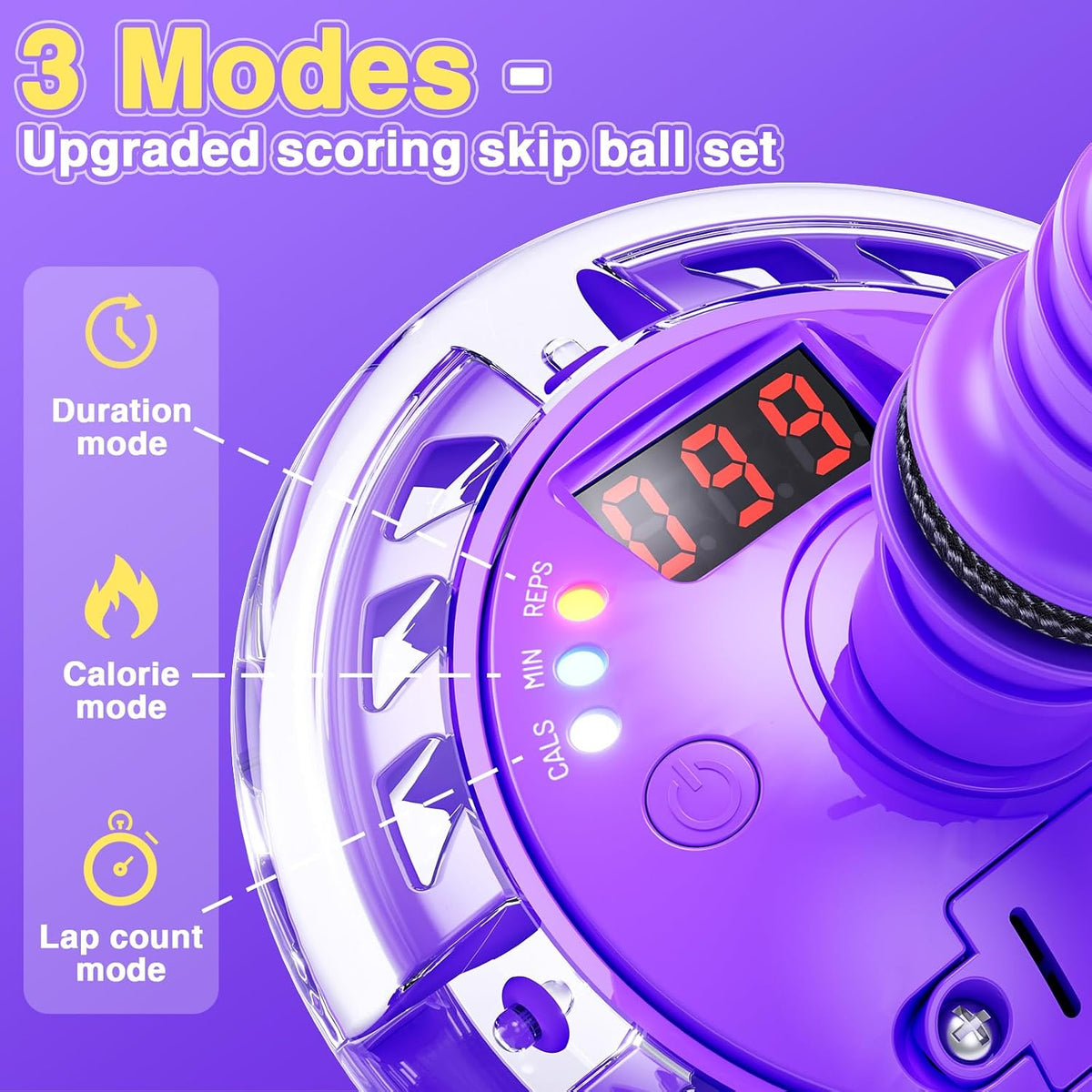 HopeRock Skip Ball Toy for Girls Ages 6-10 - Purple - image 2