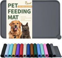 Reopet Silicone Pet Feeding Mat - Grey / 18.5" x 11.5"