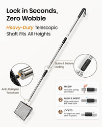 Cat Litter Scoop 43 inch Metal Litter Scooper with Stainless Steel - Upgraded Long Handle - image 4