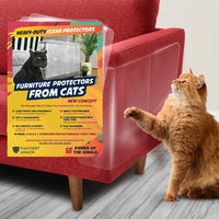 Panther Armor Cat Furniture Protector - Gloss (1-Side Furniture Protector) / 8 Sheets