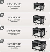Collapsible Dog Crate for Large Dogs 36 Inch - Dark Grey / 26.0"L x 18.0"W x 18.0"H - image 2