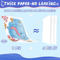 CHICAUP Paint with Water Coloring Books for Kids - Blue - image 4