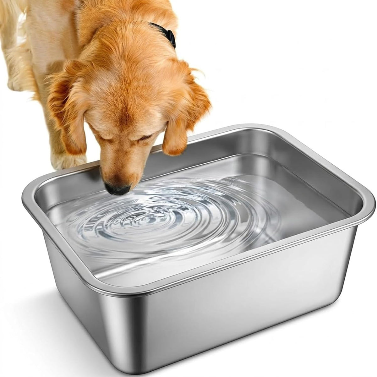 3 Gallon Large Dog Water Bowl, Stainless Steel Bowl, Giant Dogs – Essentials for Dogs - 1PCS(Original Color) / 1.25 Gallons