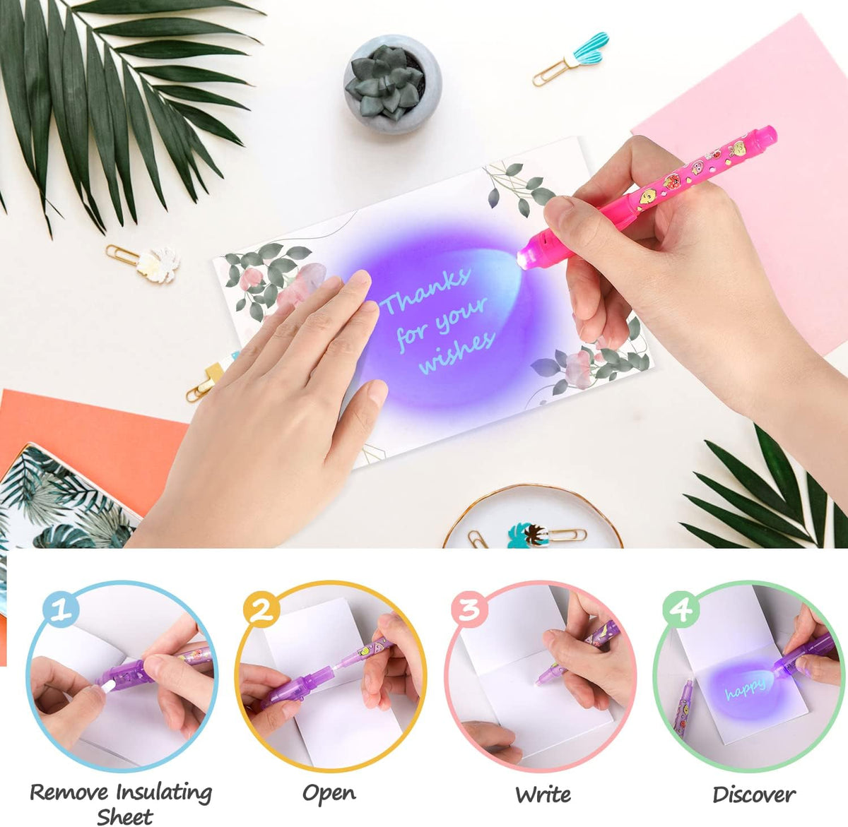 TAFULOR Invisible Ink Pen for Kids - 24 Count (Pack of 1) - image 4