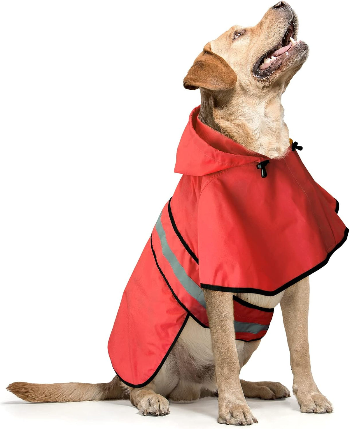 Waterproof Dog Raincoats, Hooded Raincoats for Dogs - X-Large / Red