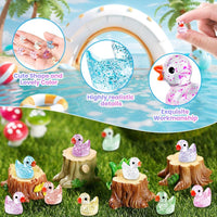 DULEFUN 150 mini resin animal and duck figurines in bright colors - view 25