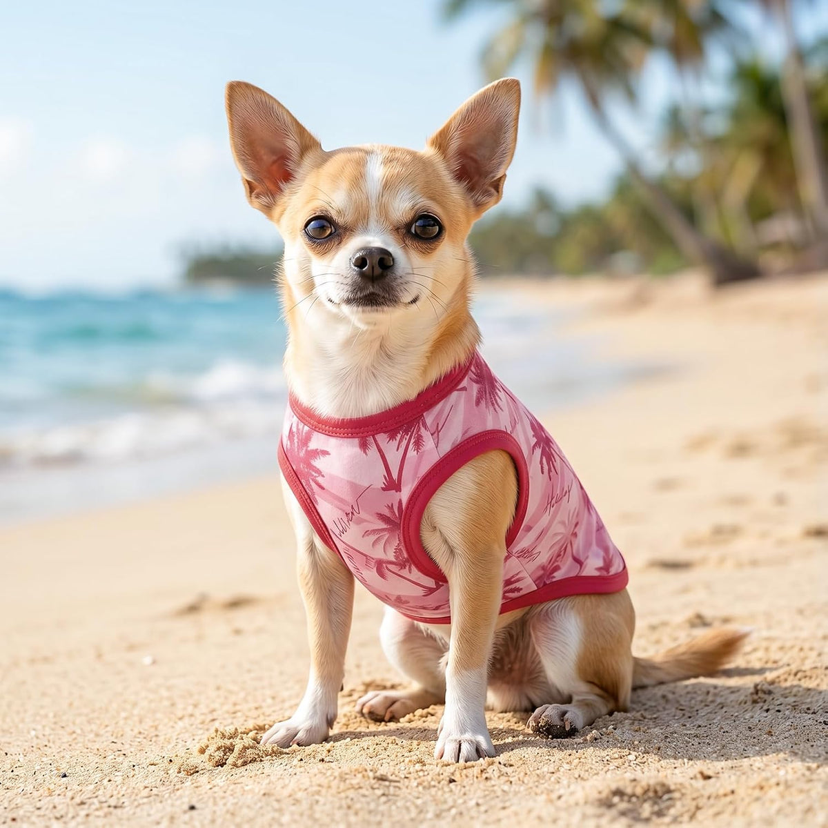 CuteBone Dog Shirts 2-Pack Soft Pet Clothes Breathable Summer Vest - X-Large / Tropical Sweet - image 4