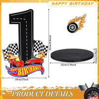 MiniInflat Race Car 5th Birthday Number Sign Centerpiece Race Car - 1st - image 2