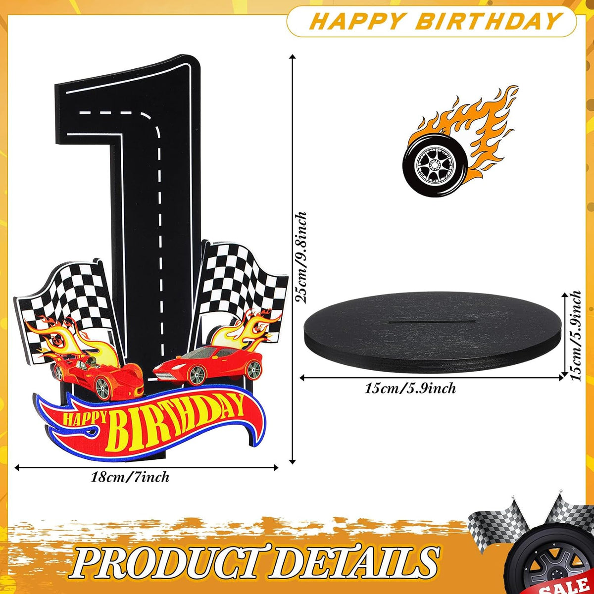 MiniInflat Race Car 5th Birthday Number Sign Centerpiece Race Car - 1st - image 2