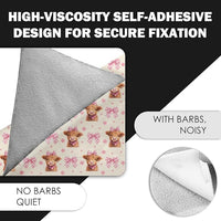 27.6" Cat Grooming Wrap, Self Adhesive Cat Wrap for Cutting Nails, Anti-Escape Calming Cat Swaddle Wrap for Medicine Ear Cleaning, Cow Anti-Scratch Cats Burrito Restraint Blanket, Practical Pet Tool