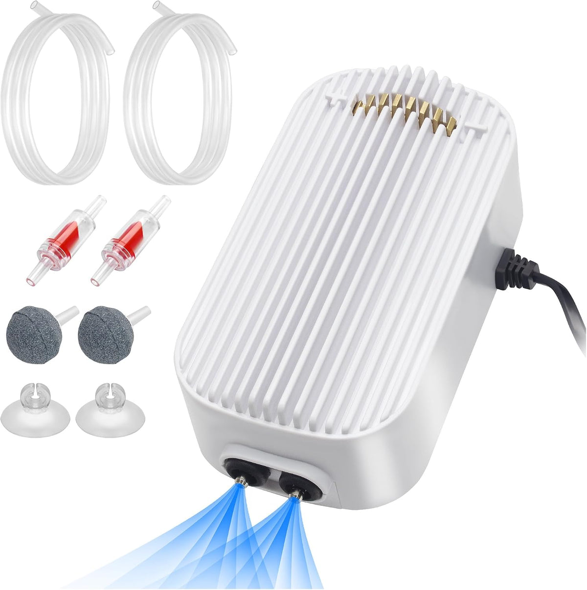 Quiet Aquarium Air Pump 3W Fish Tank Oxygen Aerator Pump with Air - 9W