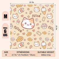 27.6" Cat Grooming Wrap Cat Wrap for Cutting Nails L – Essentials for Cats - M-21.7inch (within 6lbs) / #D1 - image 2