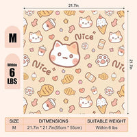 21.7" Grooming Wrap Cat Wrap for Cutting Nails Cat Restraint for Nail Clipping Cat Swaddle Wrap Cat Burrito Wrap M(Within 6lbs) Anti-Scratch Anti-Escape Multifunctional Pet Tool