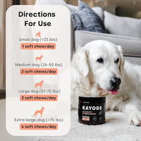Joint & Recovery | 2-in-1 Joint & Muscle Chews. Help Reduce Pain & Increase Daily Activity. Helps with Arthritis and Pain Prevention. Tasty Trout Flavor.