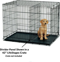 MidWest Homes for Pets Dog Crate Divider Panel for 54-inch Crates - Black / 27.8"L x 27.9"W x 0.5"H / Models 708BK, 1242, 1342TD, 1542/DD and 1642/DD/UL - image 2