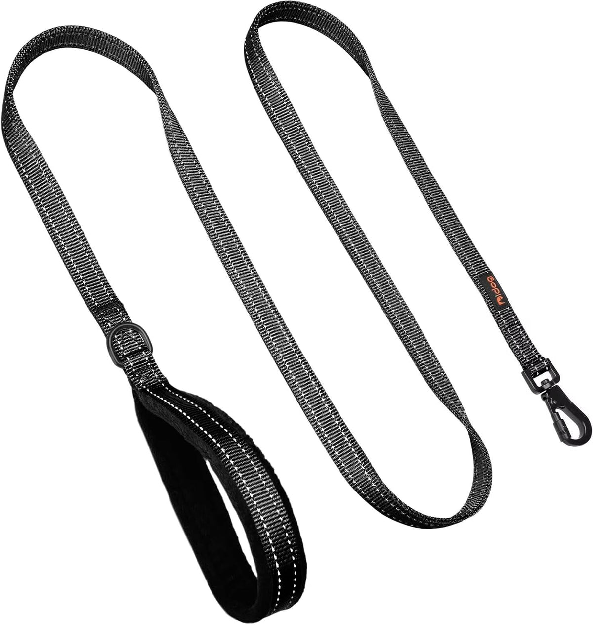 6FT Reflective Dog Leash for Small Medium Dogs, 5/8" Width - Black / 3/4''x 6 FT - image 3