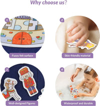 CHEFAN Felt Board for Toddlers, Felt Story Board - Humpty Dumpty & 3 Other Nursery Rhyme Stories - image 3