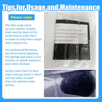 AQUANEAT 12-Pack Pre-Filter Sponge for Aquarium Shrimp Fry Fish Tank - 1.6"D X 2.8"H, 0.6" - image 4