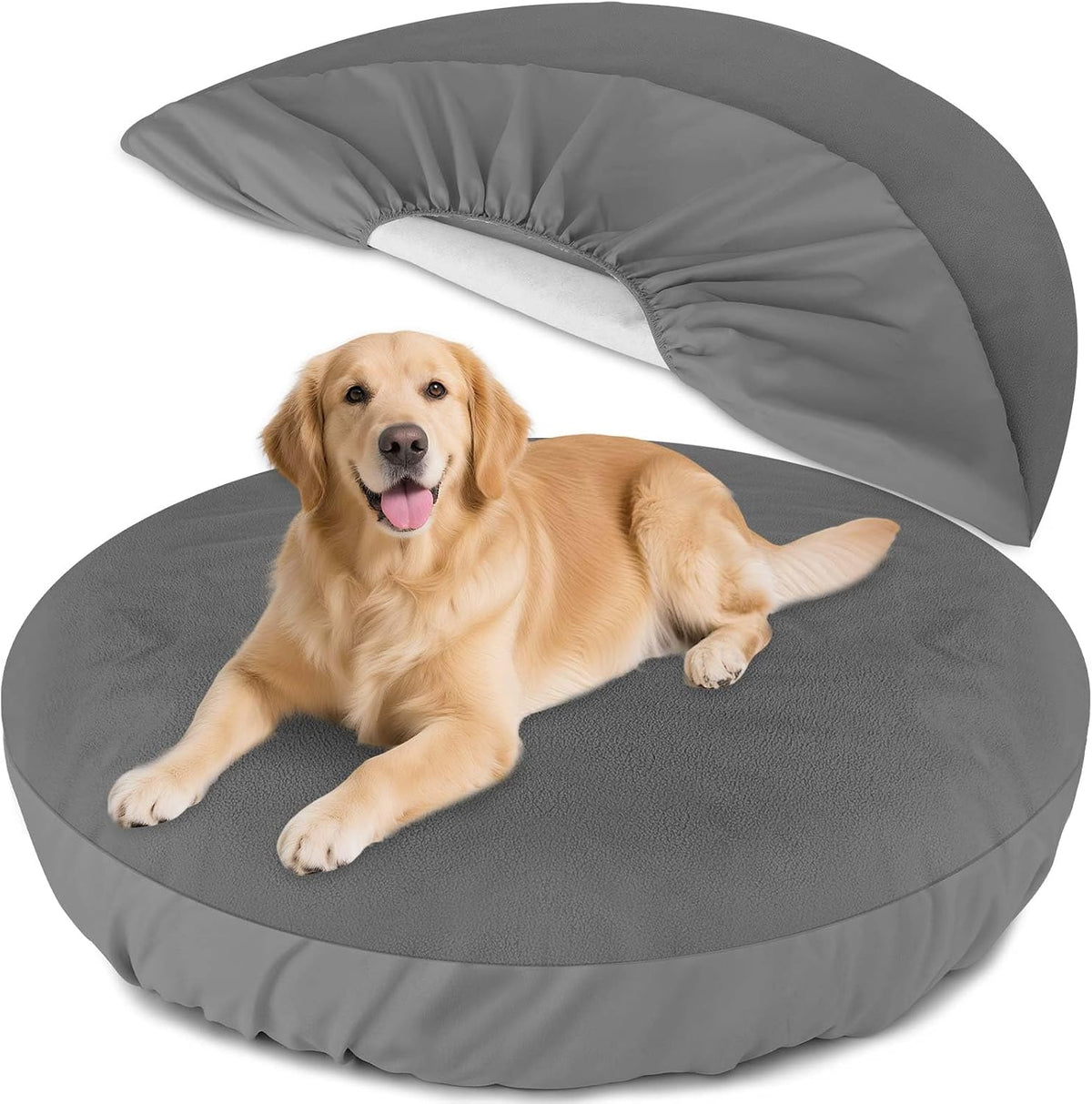 Dog Bed Covers Replacement Washable Waterproof Round Bed Protector - 36 in
