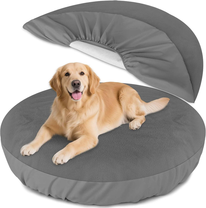 Dog Bed Covers Replacement Washable Waterproof Round Bed Protector - 36 in