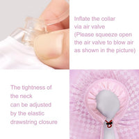 CuteBone Inflatable Dog Cone Alternative for Large Dogs After Surgery-Double Adjustable Neck Range P23SO00101XL