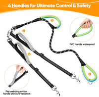 XiaZ Double Dog Leash for Two Dogs Perfect for Small Medium Dogs - Black / Medium/Large - image 2