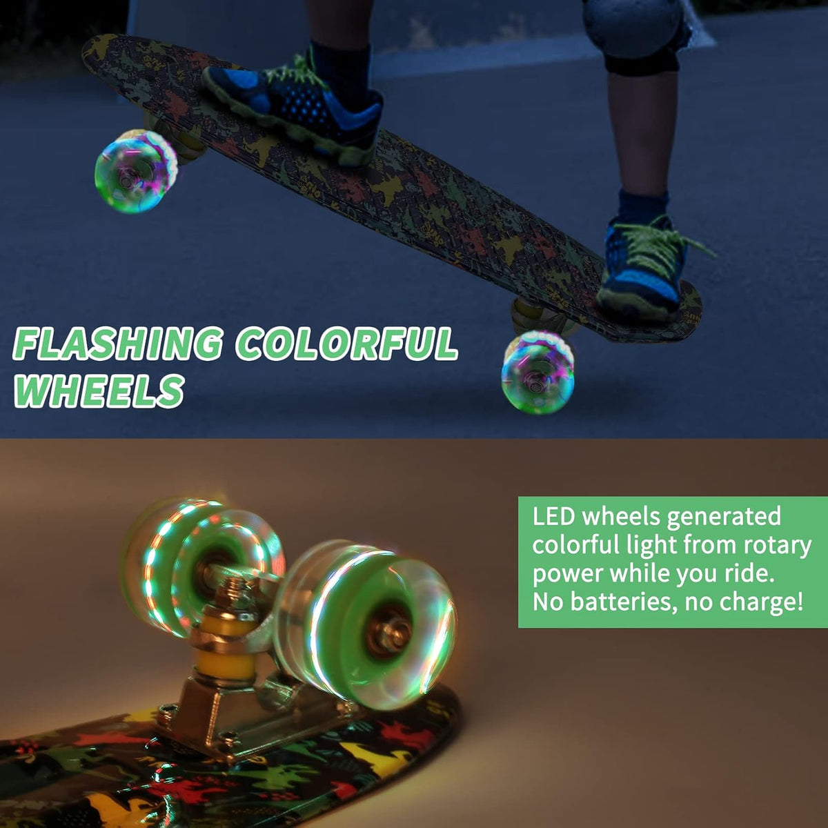 Skateboards, 22" Complete Skateboard - DINOSAUR - image 2