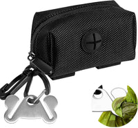 Dog Poop Bag Dispenser Holder Soft Waste Bags Roll Holders Leash Clip - 1 Count (Pack of 1) / 1PC Black