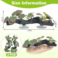 2 PCS Reptile Corner Branch - Red With Green - image 2