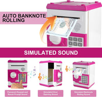Pup Go ATM Piggy Bank for Kids, Password Electronic Kids Safe - Pink - image 2