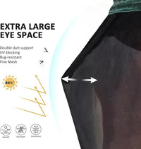 Harrison Howard Pro Luminous Horse Half Face Fly Mask Large Eye Space with Ears UV Protection for Horse Hunter Green L